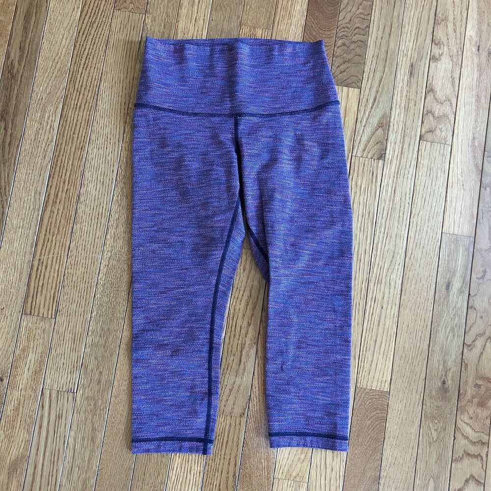 Lululemon‎ Women's Size Small Multicolor Wunder Under High Rise Crop Leggings